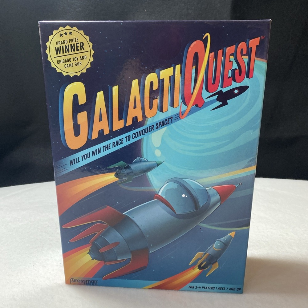 GalactiQuest Board Game Race to Conquer Space Pressman 2-4 Players 7+‎ NEW